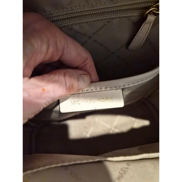 Michael Kors Rhea Mini Studded Pebbled Leather Backpack Pink Gold Hardware - Picture 11 of 11